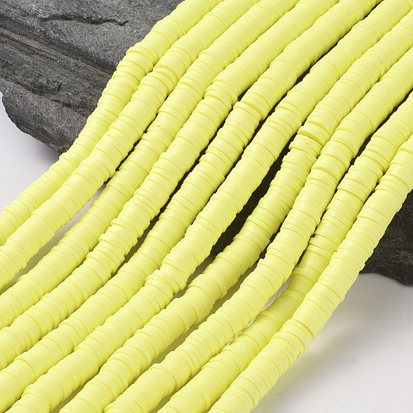 PandaHall Handmade Polymer Clay Beads, Disc/Flat Round, Heishi Beads, Champagne Yellow, 6x1mm, Hole: 2mm, about 380~400pcs/strand, 17.7 inch...
PandaHall Handmade Polymer Clay Beads, Disc/Flat Round, Heishi Beads, Champagne Yellow, 6x1mm, Hole: 2mm, about 380~400pcs/strand, 17.7 inch...