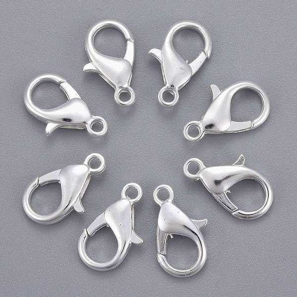 PandaHall Zinc Alloy Lobster Claw Clasps, Parrot Trigger Clasps, Cadmium Free & Lead Free, Silver Color Plated, 14x8mm, Hole: 1.8mm, about...
PandaHall Zinc Alloy Lobster Claw Clasps, Parrot Trigger Clasps, Cadmium Free & Lead Free, Silver Color Plated, 14x8mm, Hole: 1.8mm, about...