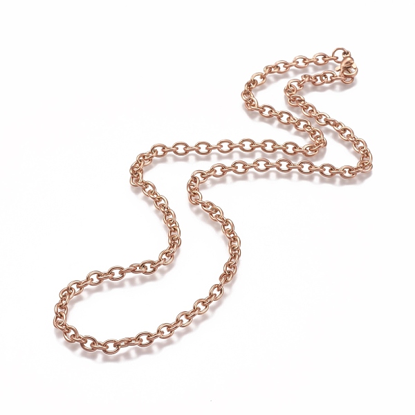 PandaHall 304 Stainless Steel Cable Chain Necklaces, with Lobster Claw Clasp, Rose Gold, 17.71 inch(45cm) 304 Stainless Steel
PandaHall 304 Stainless Steel Cable Chain Necklaces, with Lobster Claw Clasp, Rose Gold, 17.71 inch(45cm) 304 Stainless Steel