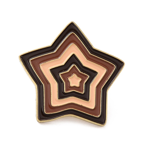 PandaHall Star Enamel Pin, Geometry Alloy Enamel Brooch for Backpack Clothes, Golden, Saddle Brown, 29x32x9.5mm, Pin: 1mm Alloy+Enamel
PandaHall Star Enamel Pin, Geometry Alloy Enamel Brooch for Backpack Clothes, Golden, Saddle Brown, 29x32x9.5mm, Pin: 1mm Alloy+Enamel