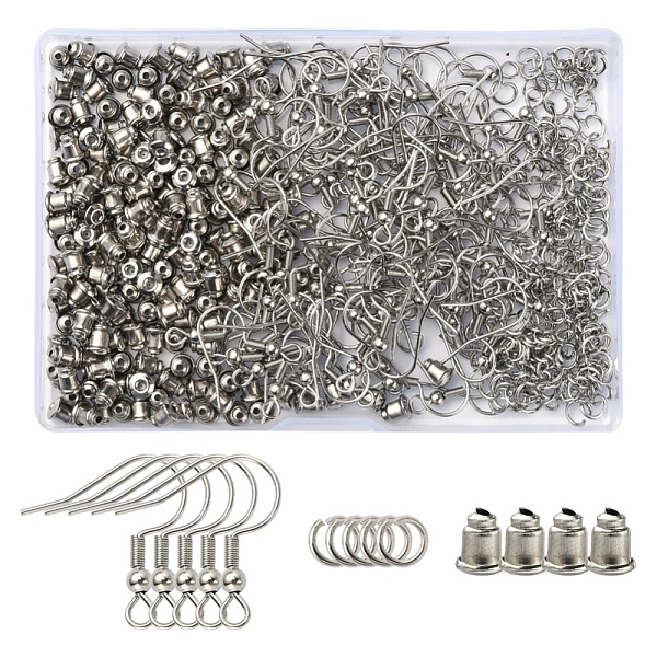 PandaHall 200Pcs 304 Stainless Steel Earring Hooks, with 200Pcs 304 Stainless Steel Ear Nuts & 200Pcs Jump Rings, Stainless Steel Color...
PandaHall 200Pcs 304 Stainless Steel Earring Hooks, with 200Pcs 304 Stainless Steel Ear Nuts & 200Pcs Jump Rings, Stainless Steel Color...