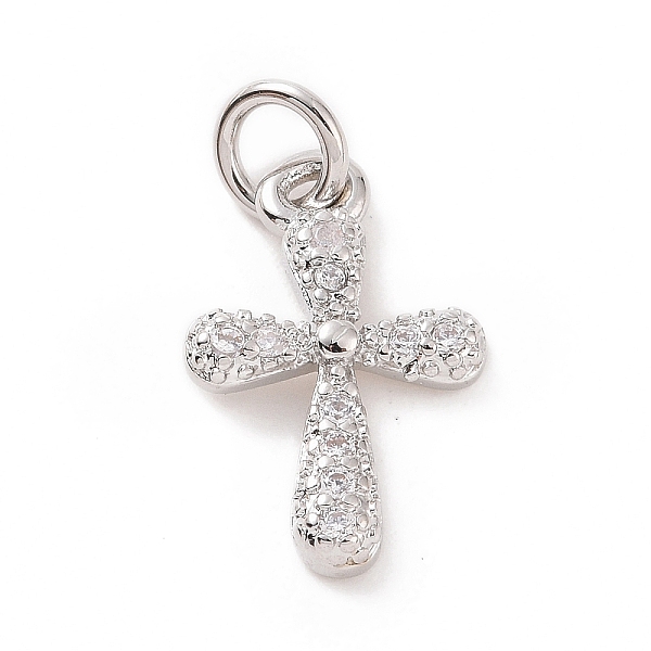 PandaHall Brass Micro Pave Cubic Zirconia Charms, with Jump Ring, Religion Cross Charm, Platinum, 14x9x2mm, Hole: 2.8mm Brass+Cubic Zirconia..., Clear
PandaHall Brass Micro Pave Cubic Zirconia Charms, with Jump Ring, Religion Cross Charm, Platinum, 14x9x2mm, Hole: 2.8mm Brass+Cubic Zirconia..., Clear