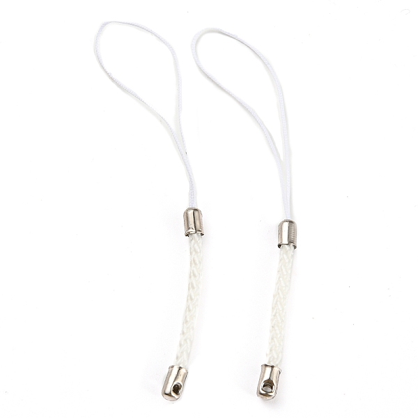 PandaHall Polyester Cord Mobile Straps, with Platinum Plated Iron Findings, WhiteSmoke, 8~9cm Polyester White
PandaHall Polyester Cord Mobile Straps, with Platinum Plated Iron Findings, WhiteSmoke, 8~9cm Polyester White