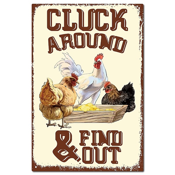PandaHall Vintage Metal Iron Tin Sign Poster, Wall Decor for Bars, Restaurants, Cafes Pubs, Rectangle, Chick, 300x200x0.5mm, Hole: 3mm Iron...
PandaHall Vintage Metal Iron Tin Sign Poster, Wall Decor for Bars, Restaurants, Cafes Pubs, Rectangle, Chick, 300x200x0.5mm, Hole: 3mm Iron...