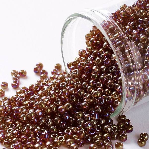 PandaHall TOHO Round Seed Beads, Japanese Seed Beads, (165D) Transparent AB Ruby Hyacint, 11/0, 2.2mm, Hole: 0.8mm, about 50000pcs/pound..., Red
PandaHall TOHO Round Seed Beads, Japanese Seed Beads, (165D) Transparent AB Ruby Hyacint, 11/0, 2.2mm, Hole: 0.8mm, about 50000pcs/pound..., Red