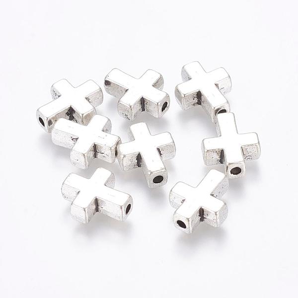 PandaHall Tibetan Style Alloy Beads, Cadmium Free & Lead Free, Cross, Antique Silver, 15x12x5mm, Hole: 2mm Alloy Cross
PandaHall Tibetan Style Alloy Beads, Cadmium Free & Lead Free, Cross, Antique Silver, 15x12x5mm, Hole: 2mm Alloy Cross