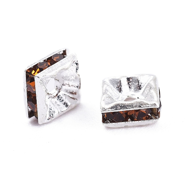 PandaHall Brass Rhinestone Spacer Beads, Beads, Square, Nickel Free, Orange, Silver Color Plated, 6mmx6mmx3mm, hole: 1mm Brass+Rhinestone..., Gold
PandaHall Brass Rhinestone Spacer Beads, Beads, Square, Nickel Free, Orange, Silver Color Plated, 6mmx6mmx3mm, hole: 1mm Brass+Rhinestone..., Gold