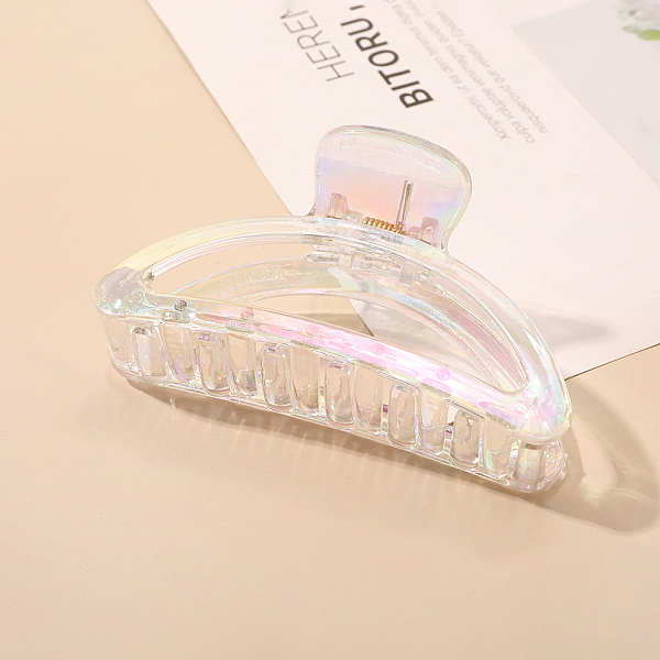 PandaHall Large Transparent Geometric Acrylic Hair Claw Clips, AB Color Non Slip Jaw Clamps for Girl Women, Moon Pattern, 93x53mm Acrylic..., Clear
PandaHall Large Transparent Geometric Acrylic Hair Claw Clips, AB Color Non Slip Jaw Clamps for Girl Women, Moon Pattern, 93x53mm Acrylic..., Clear