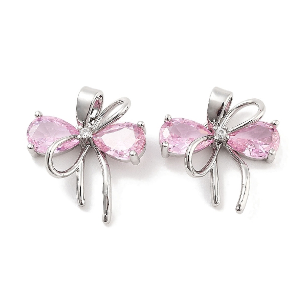PandaHall Brass Micro Pave Cubic Zirconia Pendants, Bowknot, Platinum, Pink, 16x15x4mm, Hole: 5x3mm Brass+Cubic Zirconia Bowknot Pink
PandaHall Brass Micro Pave Cubic Zirconia Pendants, Bowknot, Platinum, Pink, 16x15x4mm, Hole: 5x3mm Brass+Cubic Zirconia Bowknot Pink