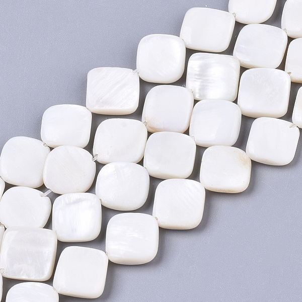 PandaHall Natural Freshwater Shell Beads Strands, Rhombus, Seashell Color, 10~13x10~12x3~4mm, Hole: 0.9mm, about 33pcs/Strand, 14.57 inch...
PandaHall Natural Freshwater Shell Beads Strands, Rhombus, Seashell Color, 10~13x10~12x3~4mm, Hole: 0.9mm, about 33pcs/Strand, 14.57 inch...