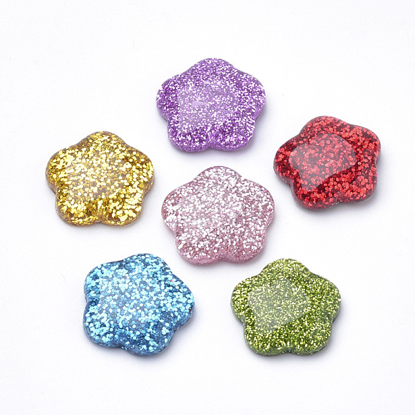 PandaHall Resin Cabochons, with Glitter Powder, Flower, Mixed Color, 16x16.5x5mm Resin Flower Multicolor
PandaHall Resin Cabochons, with Glitter Powder, Flower, Mixed Color, 16x16.5x5mm Resin Flower Multicolor