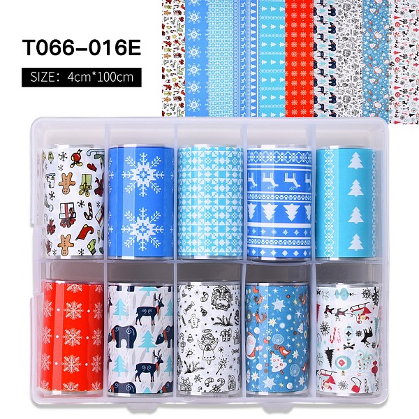 PandaHall Nail Art Transfer Stickers, Nail Decals, DIY Nail Tips Decoration for Women, Christmas Themed Pattern, Mixed Color, 1000x40mm..., Multicolor
PandaHall Nail Art Transfer Stickers, Nail Decals, DIY Nail Tips Decoration for Women, Christmas Themed Pattern, Mixed Color, 1000x40mm..., Multicolor