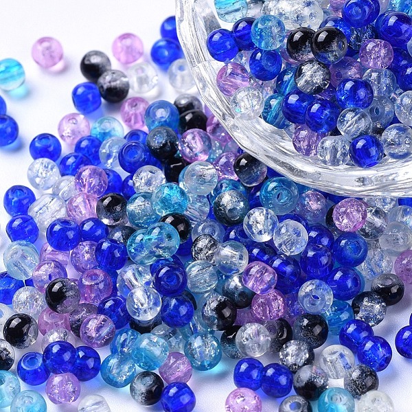 PandaHall Baking Painted Crackle Glass Beads, Silver-Grey Mix, Round, Mixed Color, 4~4.5x4mm, Hole: 1mm, about 400pcs/bag Glass Round..., Multicolor
PandaHall Baking Painted Crackle Glass Beads, Silver-Grey Mix, Round, Mixed Color, 4~4.5x4mm, Hole: 1mm, about 400pcs/bag Glass Round..., Multicolor