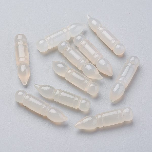 PandaHall Carved Natural Agate Pendants for Teachers' Day, Calligraphy Brush Pen, WhiteSmoke, 38.5~39.5x9.5mm, Hole: 1.6mm Natural Agate..., White
PandaHall Carved Natural Agate Pendants for Teachers' Day, Calligraphy Brush Pen, WhiteSmoke, 38.5~39.5x9.5mm, Hole: 1.6mm Natural Agate..., White
