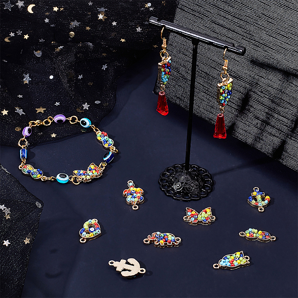 PandaHall 28Pcs 7 Style Alloy Links Connectors, with Glass Seed Beads, Light Gold, Heart & Infinity & Anchor & Tortoise & Owl & Elephant &...
PandaHall 28Pcs 7 Style Alloy Links Connectors, with Glass Seed Beads, Light Gold, Heart & Infinity & Anchor & Tortoise & Owl & Elephant &...
