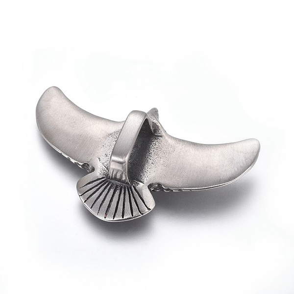 PandaHall 304 Stainless Steel Slide Charms, Eagle, Antique Silver, 30x50.5x12mm, Hole: 12.5x6.5mm 304 Stainless Steel Other Animal
PandaHall 304 Stainless Steel Slide Charms, Eagle, Antique Silver, 30x50.5x12mm, Hole: 12.5x6.5mm 304 Stainless Steel Other Animal