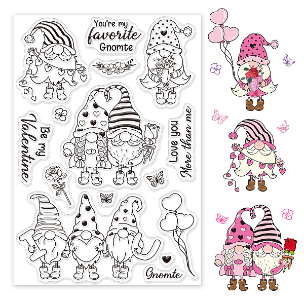 PandaHall GLOBLELAND Valentine's Day Clear Stamps Cute Fairy Gnome Silicone Clear Stamp Transparent Stamp Seals for Cards Making DIY...
PandaHall GLOBLELAND Valentine's Day Clear Stamps Cute Fairy Gnome Silicone Clear Stamp Transparent Stamp Seals for Cards Making DIY...