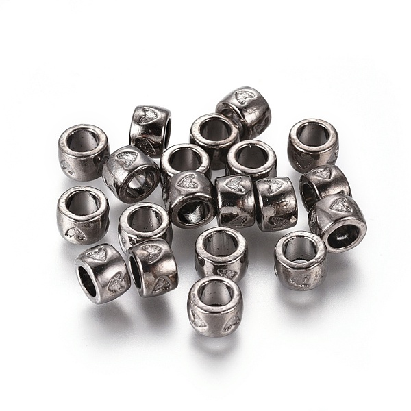 PandaHall Metal Alloy European Beads, Lead Free and Cadmium Free, Flat Round, Gunmetal, about 8mm in diameter, 5.5mm thick, hole: 4.5mm...
PandaHall Metal Alloy European Beads, Lead Free and Cadmium Free, Flat Round, Gunmetal, about 8mm in diameter, 5.5mm thick, hole: 4.5mm...