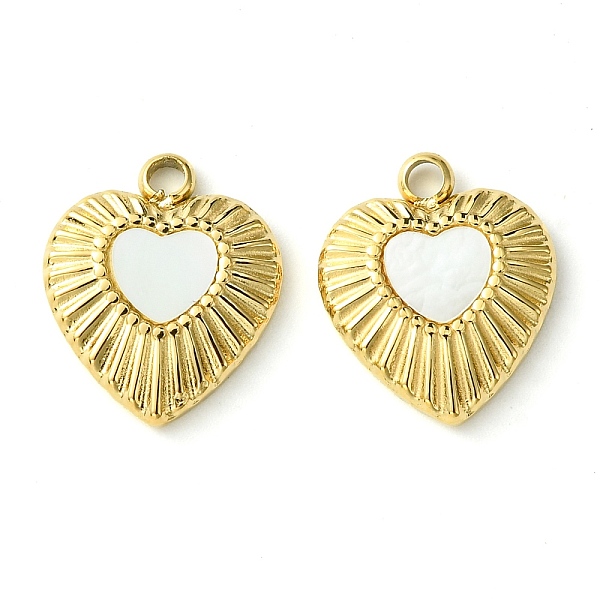 PandaHall Ion Plating(IP) 304 Stainless Steel Pave Shell Pendants, Heart Charms, Real 14K Gold Plated, 17x14x2mm, Hole: 1.6mm Shell Heart
PandaHall Ion Plating(IP) 304 Stainless Steel Pave Shell Pendants, Heart Charms, Real 14K Gold Plated, 17x14x2mm, Hole: 1.6mm Shell Heart
