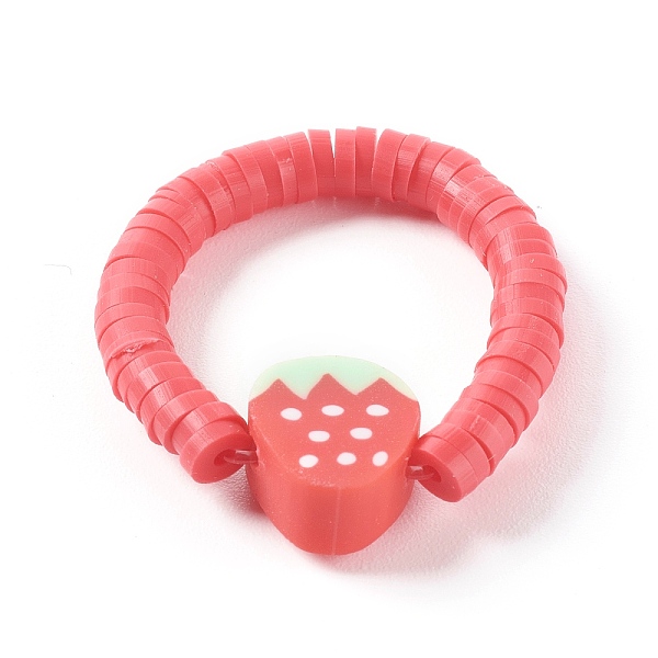 PandaHall Handmade Polymer Clay Heishi Beaded Stretch Rings, Strawberry, Red, US Size 8, Inner Diameter: 18mm Polymer Clay Red
PandaHall Handmade Polymer Clay Heishi Beaded Stretch Rings, Strawberry, Red, US Size 8, Inner Diameter: 18mm Polymer Clay Red