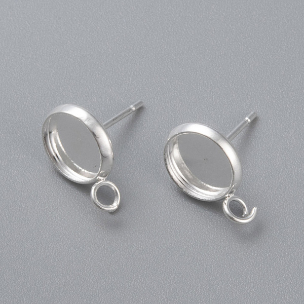 PandaHall 304 Stainless Steel Stud Earring Settings, with Loop, Flat Round, Silver, Tray: 8mm, 13x10x1.5mm, Hole: 2mm, Pin: 0.8mm 304...
PandaHall 304 Stainless Steel Stud Earring Settings, with Loop, Flat Round, Silver, Tray: 8mm, 13x10x1.5mm, Hole: 2mm, Pin: 0.8mm 304...