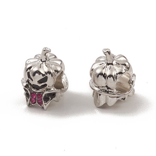 PandaHall Alloy Enamel European Beads, Large Hole Beads, with Rhinestone, Halloween Pumpkin, Antique Silver, 14x11x10.5mm, Hole: 4.5mm Alloy..., Purple
PandaHall Alloy Enamel European Beads, Large Hole Beads, with Rhinestone, Halloween Pumpkin, Antique Silver, 14x11x10.5mm, Hole: 4.5mm Alloy..., Purple