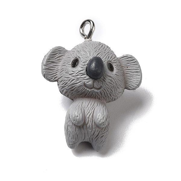 PandaHall Opaque Resin Animal Pendants, Koala Charms with Platinum Plated Iron Loops, Gray, 25.5x20x14mm, Hole: 2mm Iron+Resin Koala Gray
PandaHall Opaque Resin Animal Pendants, Koala Charms with Platinum Plated Iron Loops, Gray, 25.5x20x14mm, Hole: 2mm Iron+Resin Koala Gray