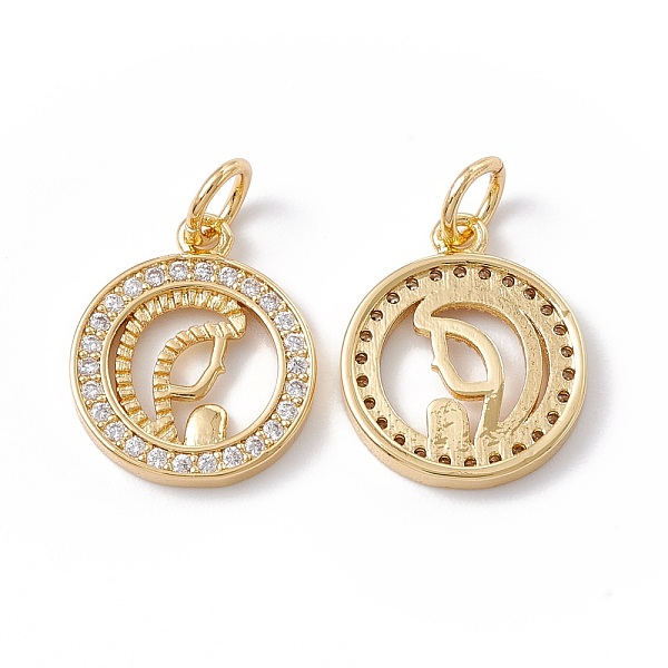 PandaHall Rack Plating Brass Micro Pave Clear Cubic Zirconia Pendants, with Jump Ring, Cadmium Free & Nickel Free & Lead Free, Flat Round...
PandaHall Rack Plating Brass Micro Pave Clear Cubic Zirconia Pendants, with Jump Ring, Cadmium Free & Nickel Free & Lead Free, Flat Round...