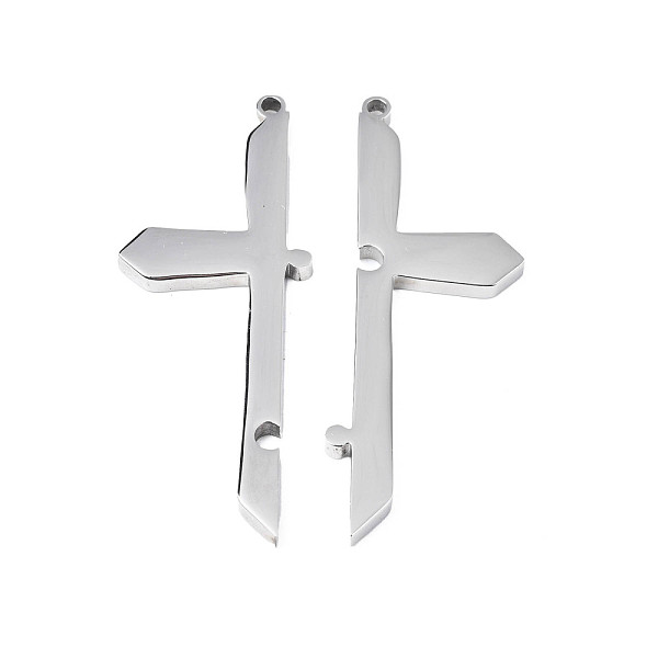 PandaHall 304 Stainless Steel Big Pendants, Cross, Stainless Steel Color, 57x37x3mm, Hole: 2mm 304 Stainless Steel Cross
PandaHall 304 Stainless Steel Big Pendants, Cross, Stainless Steel Color, 57x37x3mm, Hole: 2mm 304 Stainless Steel Cross