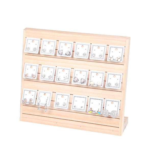 PandaHall Wood Earring Display Stands, for Shows Earring Holders Multiple Business Card Holder Display, Moccasin, 8.2x32x26.4cm Wood Orange
PandaHall Wood Earring Display Stands, for Shows Earring Holders Multiple Business Card Holder Display, Moccasin, 8.2x32x26.4cm Wood Orange