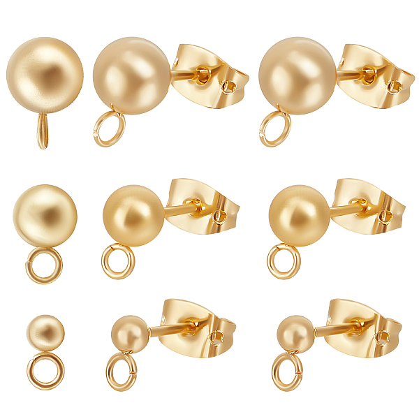 PandaHall Beebeecraft 60Pcs 3 Size Ball Earring Findings 24K Gold Plated Ball Post Earring Stud with Loop and 60Pcs Butterfly Ear Back for...
PandaHall Beebeecraft 60Pcs 3 Size Ball Earring Findings 24K Gold Plated Ball Post Earring Stud with Loop and 60Pcs Butterfly Ear Back for...