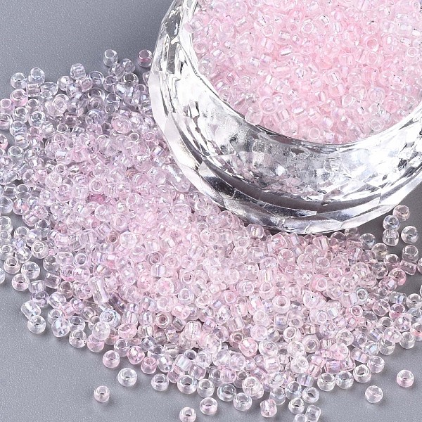 PandaHall 12/0 Glass Seed Beads, Inside Colours, Round Hole, Round, Transparent Colours Rainbow, Plum, 12/0, 2~2.5x1.5~2mm, Hole: 0.8mm..., Purple
PandaHall 12/0 Glass Seed Beads, Inside Colours, Round Hole, Round, Transparent Colours Rainbow, Plum, 12/0, 2~2.5x1.5~2mm, Hole: 0.8mm..., Purple