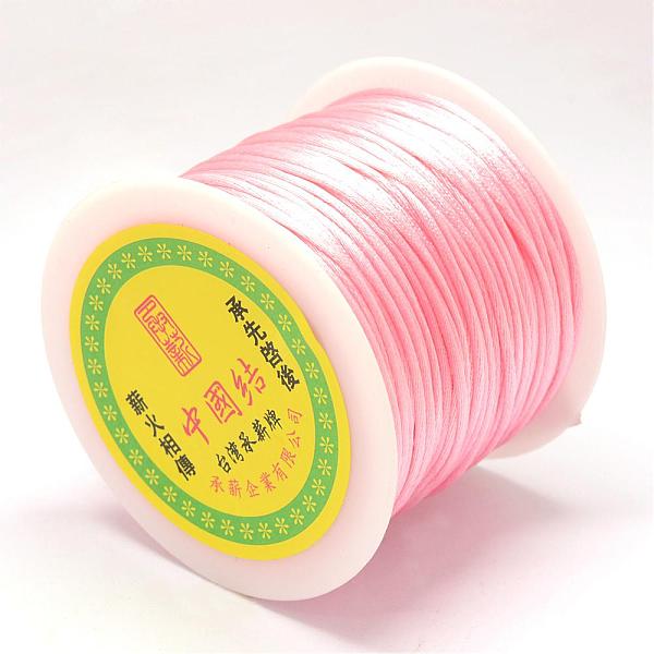 PandaHall Nylon Thread, Rattail Satin Cord, Pink, 1.5mm, about 100yards/roll(300 feet/roll) Nylon Pink
PandaHall Nylon Thread, Rattail Satin Cord, Pink, 1.5mm, about 100yards/roll(300 feet/roll) Nylon Pink