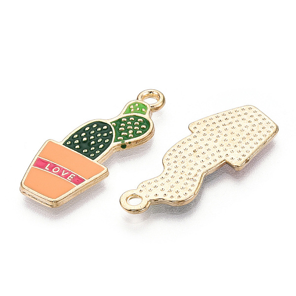 PandaHall Alloy Enamel Pendants, Cactus with Word Love Charm, Golden, Sandy Brown, 27x11x1.3mm, Hole: 1.8mm Alloy+Enamel Cactus
PandaHall Alloy Enamel Pendants, Cactus with Word Love Charm, Golden, Sandy Brown, 27x11x1.3mm, Hole: 1.8mm Alloy+Enamel Cactus