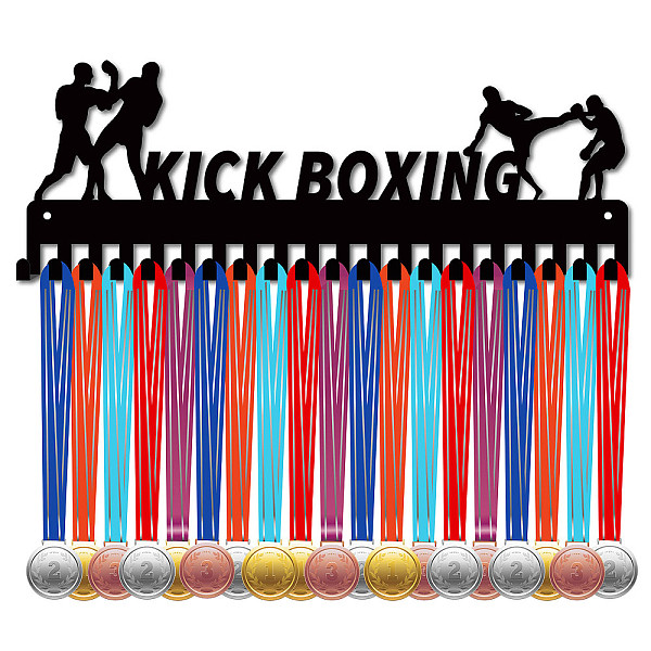 PandaHall Iron Medal Holder Frame, Medals Display Hanger Rack, 20 Hooks, with Screws, Kick Boxing, Sports, 142x400mm, Hole: 5mm Iron Sports..., Black
PandaHall Iron Medal Holder Frame, Medals Display Hanger Rack, 20 Hooks, with Screws, Kick Boxing, Sports, 142x400mm, Hole: 5mm Iron Sports..., Black