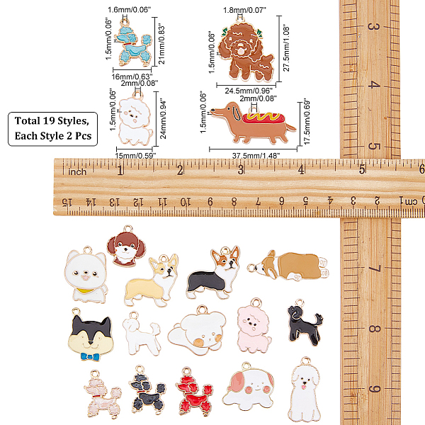 PandaHall CHGCRAFT 38Pcs 19 Style Enamel Dog Charms Lovable Poodle Dog Charms Alloy Teddy Dog Pendants Colourful Dog Charms Animals Dog..., Multicolor
PandaHall CHGCRAFT 38Pcs 19 Style Enamel Dog Charms Lovable Poodle Dog Charms Alloy Teddy Dog Pendants Colourful Dog Charms Animals Dog..., Multicolor