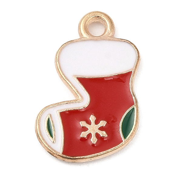PandaHall Alloy Enamel Pendants, Christmas Theme, Light Gold, Christmas Socking, 17x12.5x1.3mm, Hole: 1.8mm Alloy+Enamel Christmas Socking
PandaHall Alloy Enamel Pendants, Christmas Theme, Light Gold, Christmas Socking, 17x12.5x1.3mm, Hole: 1.8mm Alloy+Enamel Christmas Socking