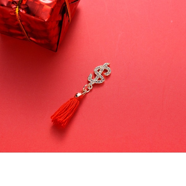 PandaHall Brass Cubic Zirconia Cabochons, with Nylon Tassel, Nail Art Decoration Accessories, Dollar, Light Gold , Red, 35x8x2mm Brass Word...
PandaHall Brass Cubic Zirconia Cabochons, with Nylon Tassel, Nail Art Decoration Accessories, Dollar, Light Gold , Red, 35x8x2mm Brass Word...