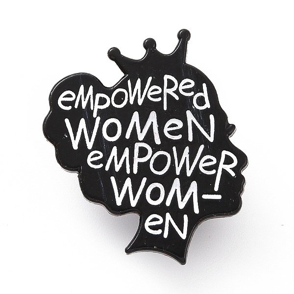 PandaHall Word Empowered Women Empower Women Enamel Pin, Electrophoresis Black Alloy Feminism Brooch for Backpack Clothes, Black, 30x27x2mm...
PandaHall Word Empowered Women Empower Women Enamel Pin, Electrophoresis Black Alloy Feminism Brooch for Backpack Clothes, Black, 30x27x2mm...