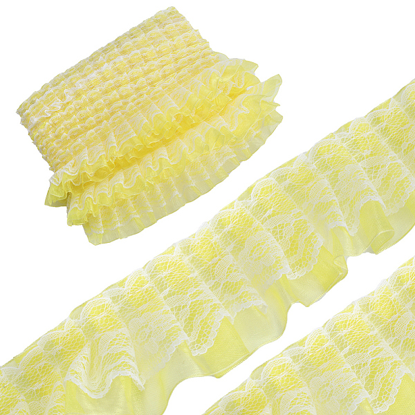 PandaHall Polyester Ribbon, Wave Edge Ornamnent, Ruffle Lace Trimming, Costume Dress Accessories, Yellow, 50x1mm Polyester Others Yellow
PandaHall Polyester Ribbon, Wave Edge Ornamnent, Ruffle Lace Trimming, Costume Dress Accessories, Yellow, 50x1mm Polyester Others Yellow