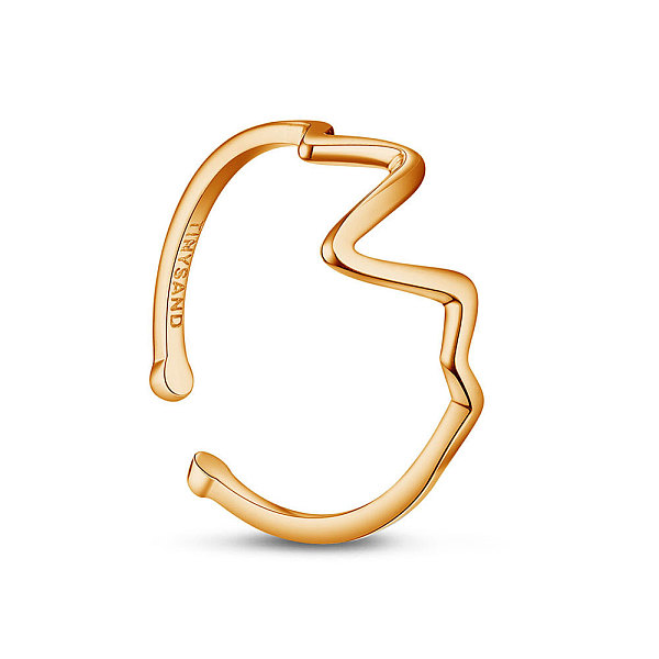 PandaHall TINYSAND 925 Sterling Silver Cuff Finger Rings, Heartbeat, Rose Gold, US Size 7 1/4(17.5mm) Sterling Silver
PandaHall TINYSAND 925 Sterling Silver Cuff Finger Rings, Heartbeat, Rose Gold, US Size 7 1/4(17.5mm) Sterling Silver