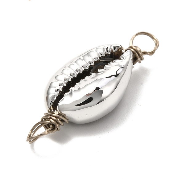 PandaHall Electroplated Shell Beads Links Connectors, with Eco-Friendly Copper Wire, Platinum, 29~31.5x11~12x6~7mm, Hole: 3.5mm Shell Shell...
PandaHall Electroplated Shell Beads Links Connectors, with Eco-Friendly Copper Wire, Platinum, 29~31.5x11~12x6~7mm, Hole: 3.5mm Shell Shell...