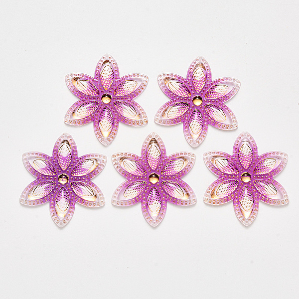 PandaHall Transparent Acrylic Links connectors, with Plated Bottom, Flower, Orchid, 46x40.5x4mm, Hole: 1mm Acrylic Flower Purple
PandaHall Transparent Acrylic Links connectors, with Plated Bottom, Flower, Orchid, 46x40.5x4mm, Hole: 1mm Acrylic Flower Purple