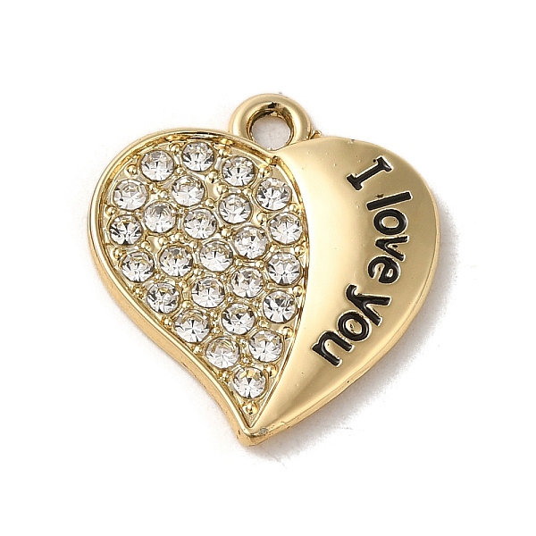PandaHall Alloy Rhinestone Pendants, Enamel Style, Heart with Word I Love You, for Valentine's Day, Black, 19.5x17.5x2mm, Hole: 1.8mm Alloy..., Clear
PandaHall Alloy Rhinestone Pendants, Enamel Style, Heart with Word I Love You, for Valentine's Day, Black, 19.5x17.5x2mm, Hole: 1.8mm Alloy..., Clear