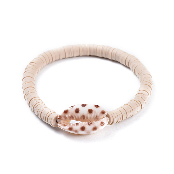 PandaHall Stretch Bracelets, with Spray Paint Cowrie Shell Beads and Handmade Polymer Clay Heishi Beads, Bisque, 2 inch(5.2cm) Polymer Clay..., Orange
PandaHall Stretch Bracelets, with Spray Paint Cowrie Shell Beads and Handmade Polymer Clay Heishi Beads, Bisque, 2 inch(5.2cm) Polymer Clay..., Orange