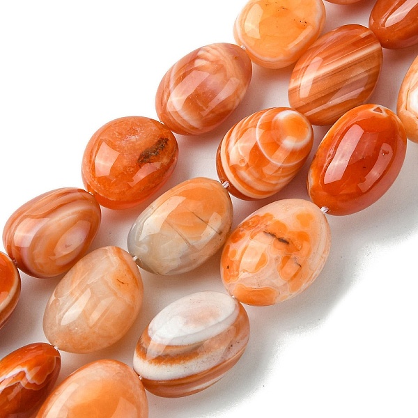 PandaHall Natural Red Botswana Agate Beads Strands, Oval, 19.5~26x14~18.5x11~15mm, Hole: 1.4~1.5mm, about 18~19pcs/strand, 15.75~16.73 inch...
PandaHall Natural Red Botswana Agate Beads Strands, Oval, 19.5~26x14~18.5x11~15mm, Hole: 1.4~1.5mm, about 18~19pcs/strand, 15.75~16.73 inch...