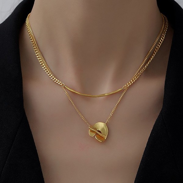 PandaHall Titanium Steel Curved Bar Pendant Necklace with Heart Clasps, Golden, 31.50 inch(80cm) Titanium Steel
PandaHall Titanium Steel Curved Bar Pendant Necklace with Heart Clasps, Golden, 31.50 inch(80cm) Titanium Steel