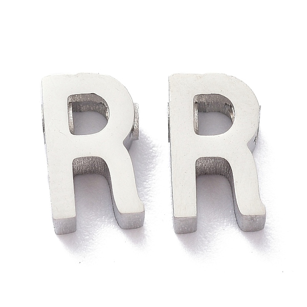 PandaHall 304 Stainless Steel Charms, Alphabet, Stainless Steel Color, Letter.R, 8x4.5x3mm, Hole: 1.8mm 304 Stainless Steel Letter R
PandaHall 304 Stainless Steel Charms, Alphabet, Stainless Steel Color, Letter.R, 8x4.5x3mm, Hole: 1.8mm 304 Stainless Steel Letter R