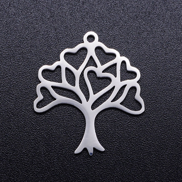 PandaHall 201 Stainless Steel Hollow Pendants, Tree of Life, Stainless Steel Color, 23x20.5x1mm, Hole: 1.5mm 201 Stainless Steel Tree
PandaHall 201 Stainless Steel Hollow Pendants, Tree of Life, Stainless Steel Color, 23x20.5x1mm, Hole: 1.5mm 201 Stainless Steel Tree