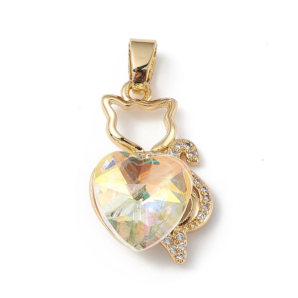 PandaHall Real 18K Gold Plated Rack Plating Brass Micro Pave Clear Cubic Zirconia Pendants, with Glass, Long-Lasting Plated, Cadmium Free &...
PandaHall Real 18K Gold Plated Rack Plating Brass Micro Pave Clear Cubic Zirconia Pendants, with Glass, Long-Lasting Plated, Cadmium Free &...
